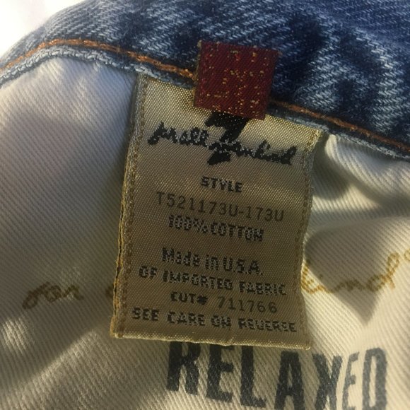 *HOST PICK* 7 FOR ALL MANKIND Standard Straight Distressed Blue Jeans Sz 33 x29 - Picture 14 of 16